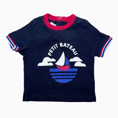 T-shirt marine 'bateau' 12M