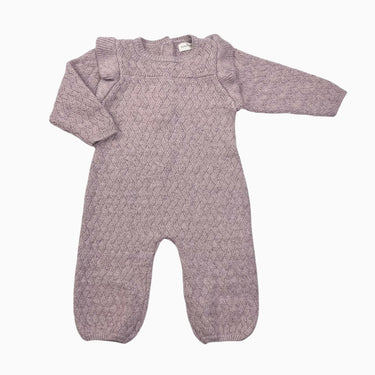 Combi rose en tricot de poly recyclé 12-18M
