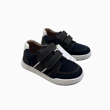 Sneakers noirs et charcoal en daim à velcro 28EU