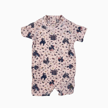 Maillot rose 'papillons et licornes' 3M