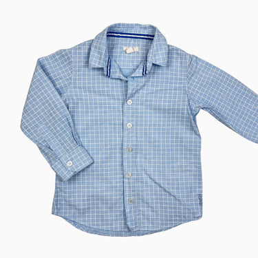 Chemise bleue ciel carreauté 3Y