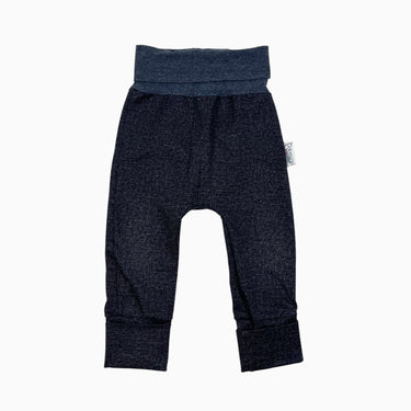 Pantalon look denim noir 12-24M
