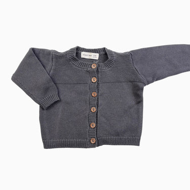 Cardigan anthracite en tricot 3-6M