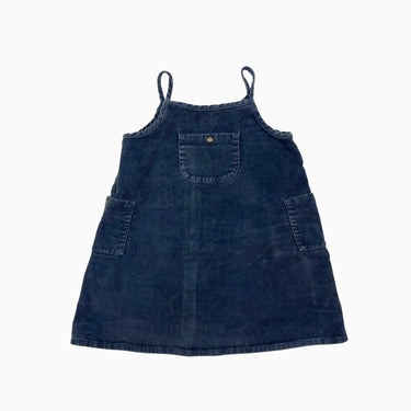 Robe jumper anthracite en corduroy 24M