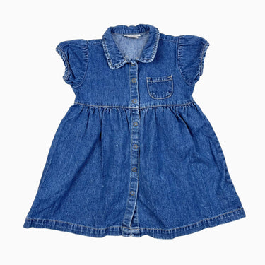 Robe vintage en denim brut 24M