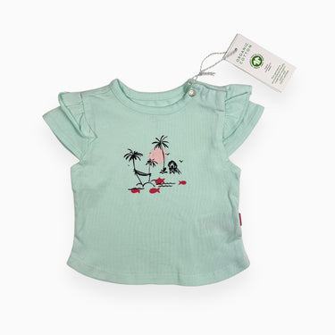 T-shirt menthe en coton bio  (tailles variées)
