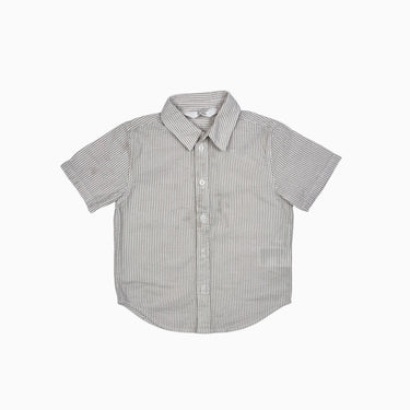 Chemise à rayures sable 1.5-2Y