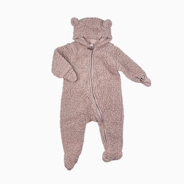 Combi rose en sherpa 6-9M