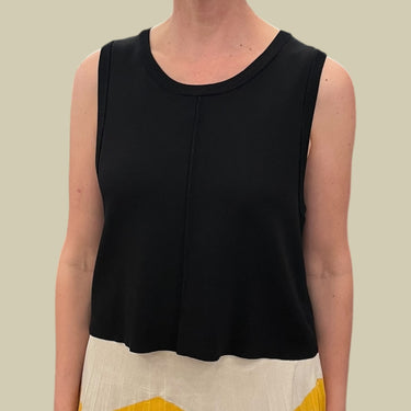 Débardeur noir 'Catalina' en tricot de nylon et viscose pour femmes 4 (L)