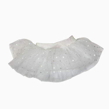 Jupe 'tutu' blanche à pois en tulle 0-12M