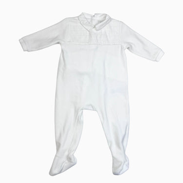 Pyjama à col blanc en velours 12M