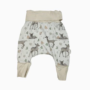Pantalon 'faons' en bambou et coton 0-6M