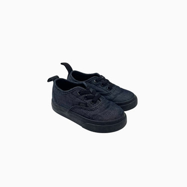 Sneakers charcoal en canvas de coton chiné avec élastique 5.5US
