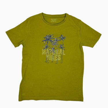 T-shirt vert 'palmiers' 12Y