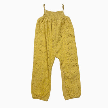 Combi jaune broderie anglaise 2-3Y