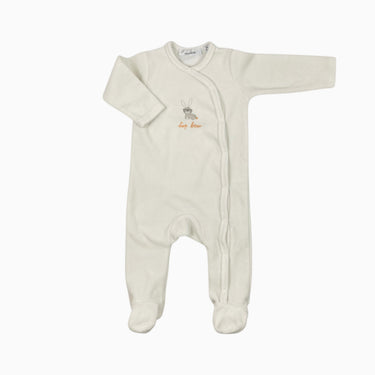 Pyjama blanc 'tout doux' en velours 6M
