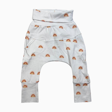 Pantalon évolutif blanc 'soleils' 6-12M
