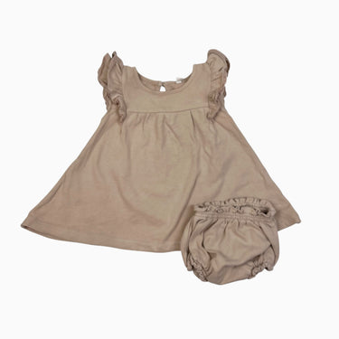 Robe avec bloomer rose pâle 12-18M