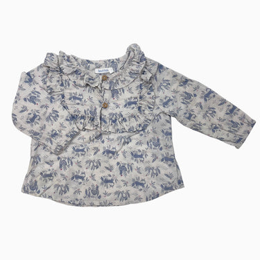 Blouse renards en coton 6M