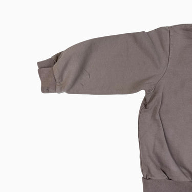 Pull taupe en coton bio 12-18M