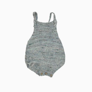Barboteuse bleue en tricot mélangé 3-6M