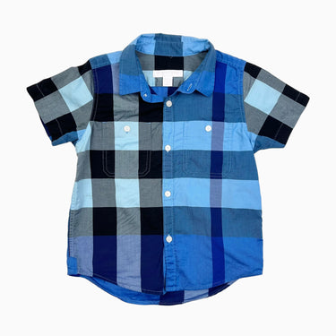 Chemise carreautée bleue 4Y
