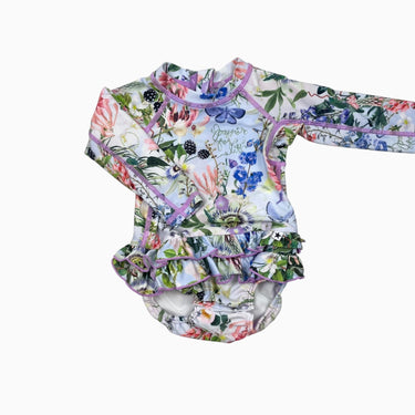 Maillot Fleuri avec couche intégré 3-6M