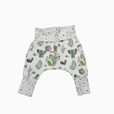 Pantalon blanc 'cactus' en coton et spandex 0-6M