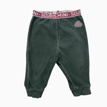 Pantalon vert en polar 9-12M