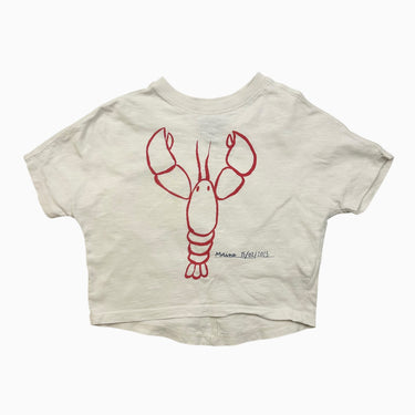 T-shirt blanc 'homard' 2-3Y