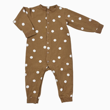Combi ocre en coton ouaté 18-24M