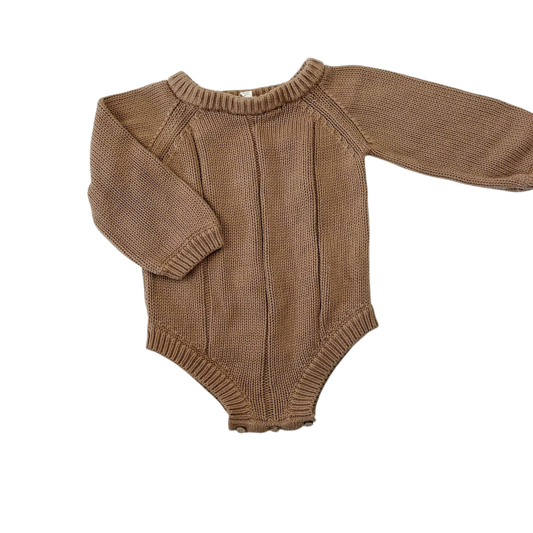 Combi cassonade en tricot de coton bio 1Y