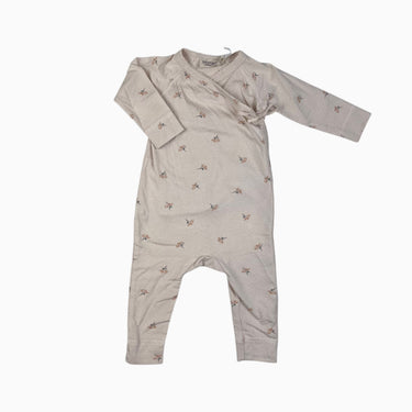 Pyjama kimono pêche à pois et fleuri 4M