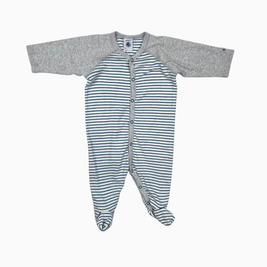 Pyjama à rayures vertes et bleues 3M