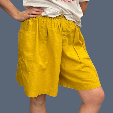 Short culotte dijon en lin et coton pour femmes XL (fit M-L à la taille)