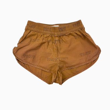 Short marron 'tiny' en coton 2Y