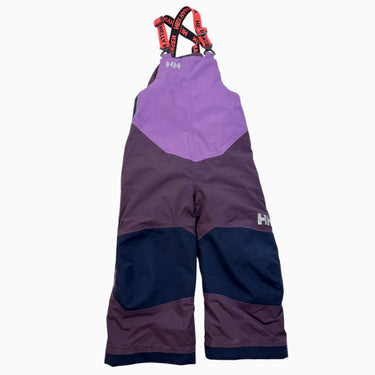 Salopette de neige aubergine, marine et mauve 98 3Y