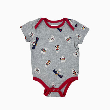 Cache-couche gris 'oursons camping' 0-6M