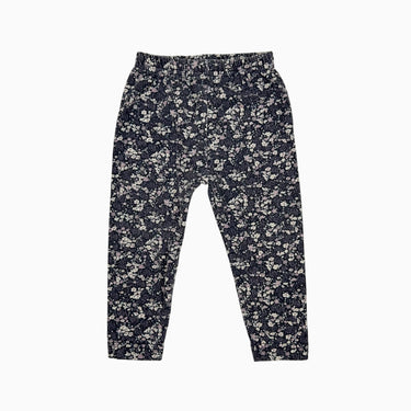 Legging violet fleuri 3-6M