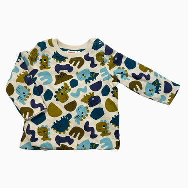 Chandail vanille 'dinosaures' 9M