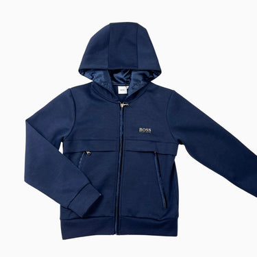 Veste à capuchon marine 10Y