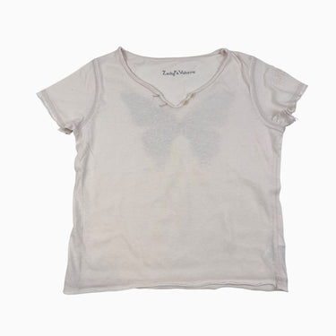 T-shirt pêche pâle en coton 4-6Y