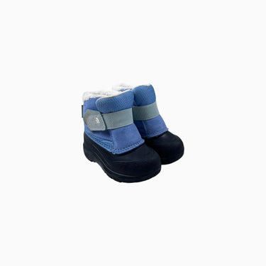 Bottes d'hiver bleues doublées à velcro 7US