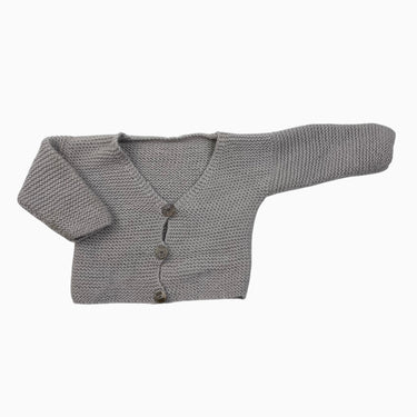 Cardigan taupe en tricot 0-3M