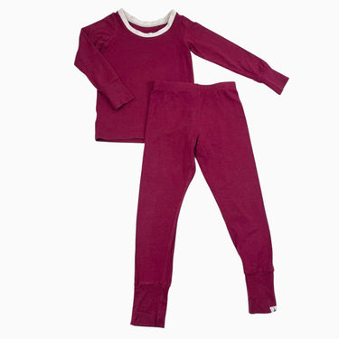 Pyjama rouge en coton pima 3-5Y