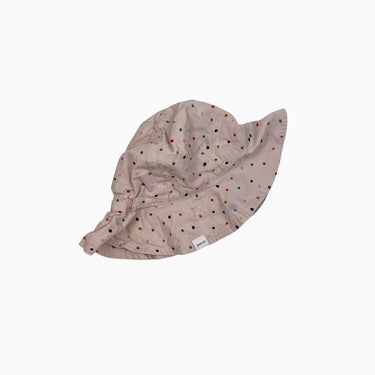 Chapeau soleil rose à pois 9-12M