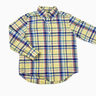 Chemise jaune carreauté 4Y