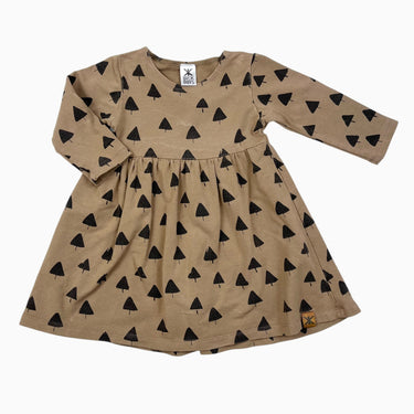 Robe latté 'triangles' en bambou et spandex 2-3Y