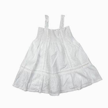 Robe blanche avec smock 1Y