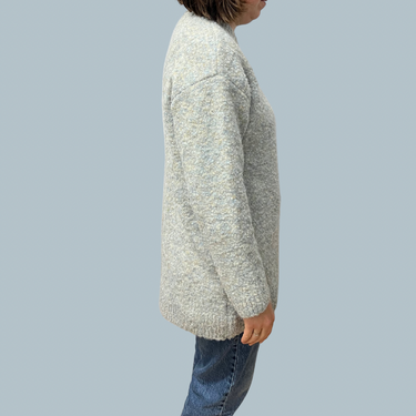 Pull oversized bouclé en laine, poly et acrylique pour femmes T 85 (XS)